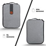 NPO Ace Mini 10" Apple Ipad, Lenovo, Huawei, Samsung Uyumlu Tablet Kılıfı/Çantası-Açık Gri