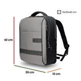 NPO Prestige 16" Smart Notebook Sırt Çantası-Gri