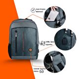 NPO Citylife+ Smart 16" Notebook Sırt Çantası-Gri