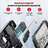 ThermoPro TP358 Telefon Kontrollü, Saatli, Takvimli, İç Mekan Sıcaklık ve Nem Ölçer Termometre