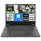 HP Victus 16-D1041NT 68P26EA03 Dahili Ekran Kartı Nvidia GeForce RTX 3060 16 GB DDR5 512 GB 16 inç Full HD w11pro/home Notebook Dizüstü Bilgisayar