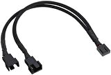 Ancheyn Fan Çoklayıcı 2 Port Y Pwm 4 Pin Splitter Çoklayıcı Switch Kablosu 5025