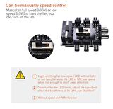 Ancheyn 8 Port Fan Çoklayıcı Hub Y PWM Splitter ide Molex Soğutma 3 pin 4 Switch Anahtarlı 4336
