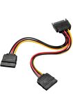 Ancheyn Sata Çoklayıcı 15 Pin 1 Erkek 2 Dişi 2 Port Çoklayıcı Y Splitter Hdd Bağlantı Kablosu 4426