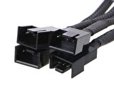 Ancheyn 4 Pin 4 Port Fan Çoklayıcı Y PWM Çoğaltıcı Splitter Kablosu RoHS Uyumlu 30 cm 4987