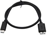 Ancheyn USB Type-C To Micro USB 3.0 Taşınabilir HDD Hard Disk Kablosu 50 cm 5240
