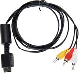Ancheyn Ps3 Ps2 Av Lcd Tv Oyun Konsolu 3 RCA Scart Lale Bağlantı Kablosu 4620