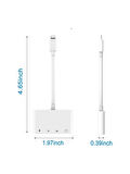 Ancheyn Apple Lightning To USB Lightning Micro Sd Tf Kart Okuyucu Çevirici Dönüştürücü Adaptör 4333