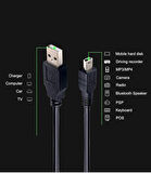 Ancheyn Mini Usb To Usb Data Şarj Kablosu 1.5 Metre 4575