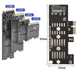 Ancheyn Pci-e Express 3.0 To Nvme Ssd M.2 M Key Çevirici Kart 5225