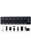 Ancheyn 7 Port USB 3.0 ve USB 2.0 Hub Anahtarlı Çoklayıcı Çoğaltıcı Switch 5258