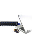Ancheyn 7 Port USB 3.0 ve USB 2.0 Hub Anahtarlı Çoklayıcı Çoğaltıcı Switch 5258