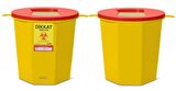 Safell Plastik Tıbbi Atık Kutusu - Tıbbi Atık Kovası 1,3Lt