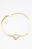 Kalp Bileklik - Altın