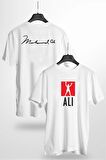 Muhammed Ali Imza Baskılı Çift Yön Baskılı Tshirt