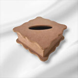 Ahşap Boyanabilir Dekoratif Peçetelik