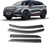Chery omoda 5 cam rüzgarlığı krom çıtalı 2022+