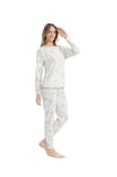 U.S. Polo Assn. Kadın Uzun Kollu Yuvarlak Yaka Pijama Takımı S25120
