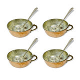 4’lü Bakır Ayran Tası