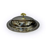 35 cm Dövme Bakır Kayık Sahan