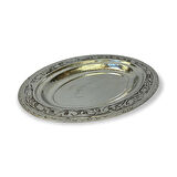 25 cm İşlemeli Bakır Kayık Tabak