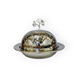 Nikel Kaplama İşlemeli Bakır Pilavlık No: 1