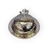 Nikel Kaplama İşlemeli Bakır Pilavlık No: 1