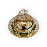 Çift Renkli İşlemeli Bakır Pilavlık No: 1