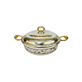 Kalaylı İşlemeli Bakır Karnıyarık Tencere No:3