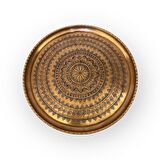 Zımba İşlemeli Bakır Tepsi 33 cm