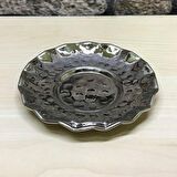 Çirtlikli Bakır Çay Tabağı