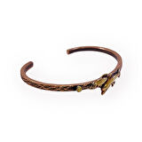 Yunus Figürlü Ağaç Kabuğu Bakır Bileklik