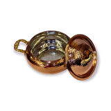 Dövme Bakır Trabzon Güveci 18 cm