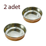 Bakır Kahvaltılık ve Çerezlik 2’li Set