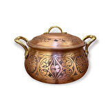 İşlemeli Bakır Güveç Tencere No:1