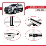 Great Wall Haval H9 2015-2023 Arası ile Uyumlu BASIC Model Ara Atkı Tavan Barı Gri 2 Adet