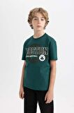 DeFacto Erkek Çocuk NBA Boston Celtics Bisiklet Yaka Kısa Kollu Tişört C0389A824SMGN1116