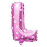 FOLYO BALON L HARF PEMBE KALPLİ 40CM