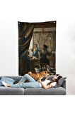 Johannes Vermeer - Resim Çizme Duvar Örtüsü-7422