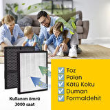 UpWay K5C Hava Temizleyici İçin Çok Katmanlı Aktif Karbonlu Hepa Filtre