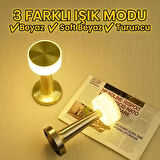 UpWay Ayarlanabilir LED Işıklı Dokunmatik Şarjlı Dekoratif Modern Masa Lambası