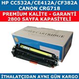 hementoner Hp 304A-Cc532A 2.800 Sarı Muadil Toner Ce412A-Cf382A-Crg718