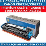 hementoner Hp 125A - Cb541A Mavi Muadil Toner Cf211A - Ce321A - Crg716 - Crg731