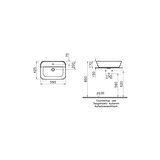 Vitra Geo Dikdörtgen Çanak Lavabo 60 cm