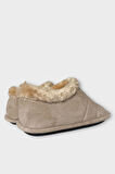 Unisex İçi Yünlü Kışlık Ev Ayakkabısı Panduf BEJ