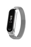 Xiaomi Mi Band 4 Metal Kayış Hasır Milano Kordon Satışa Saat Dahil Değildir