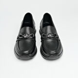 Günlük Hakiki Deri Kadın Tokalı Casual Ayakkabı