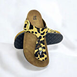 Gema Kadın Parmak Arası Leopar Terlik Yeni Sezon