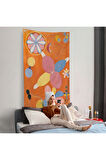 Hilma af Klint - Turuncu Duvar Örtüsü - The Ten Largest No-7435