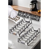  2 li Dolap İçi Tencere Kapak Ve Tabak Düzenleyici Kurutmalık Organizer